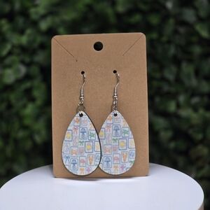 Handmade Multicolor Teardrop Earrings - Beach Icons